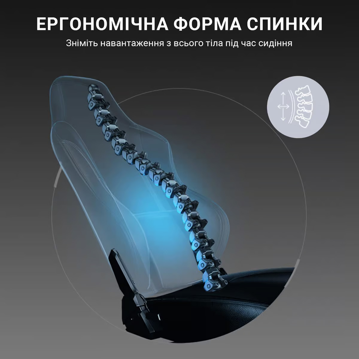 Крісло геймерське ANDA SEAT Luna Pro L Black Fabric