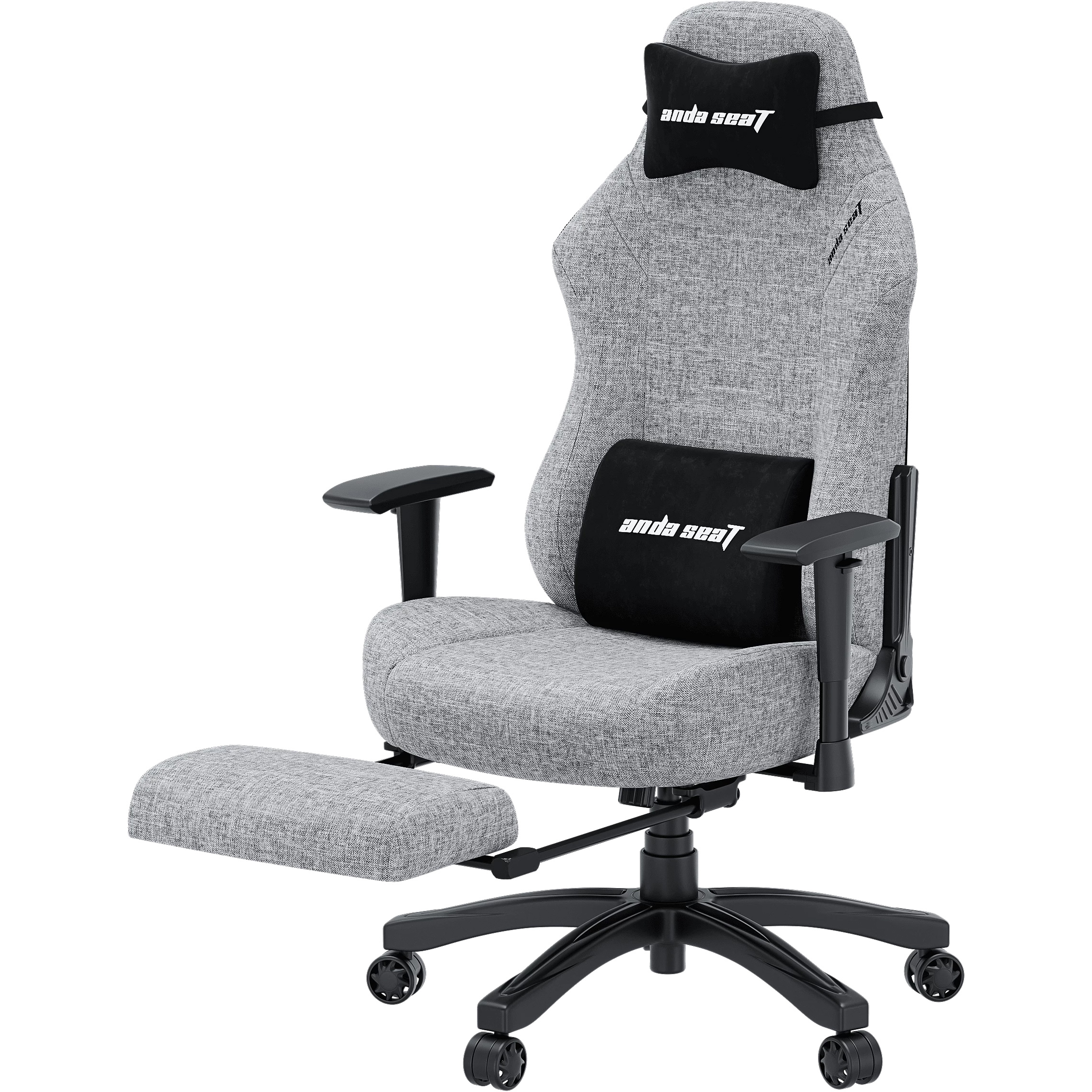 Крісло геймерське ANDA SEAT Luna Pro L Gray Fabric