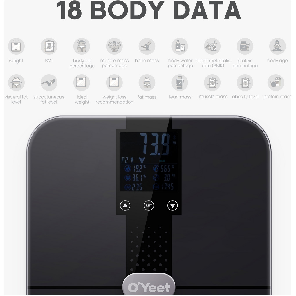Умные весы O'YEET BS-OY02 Dark Gray
