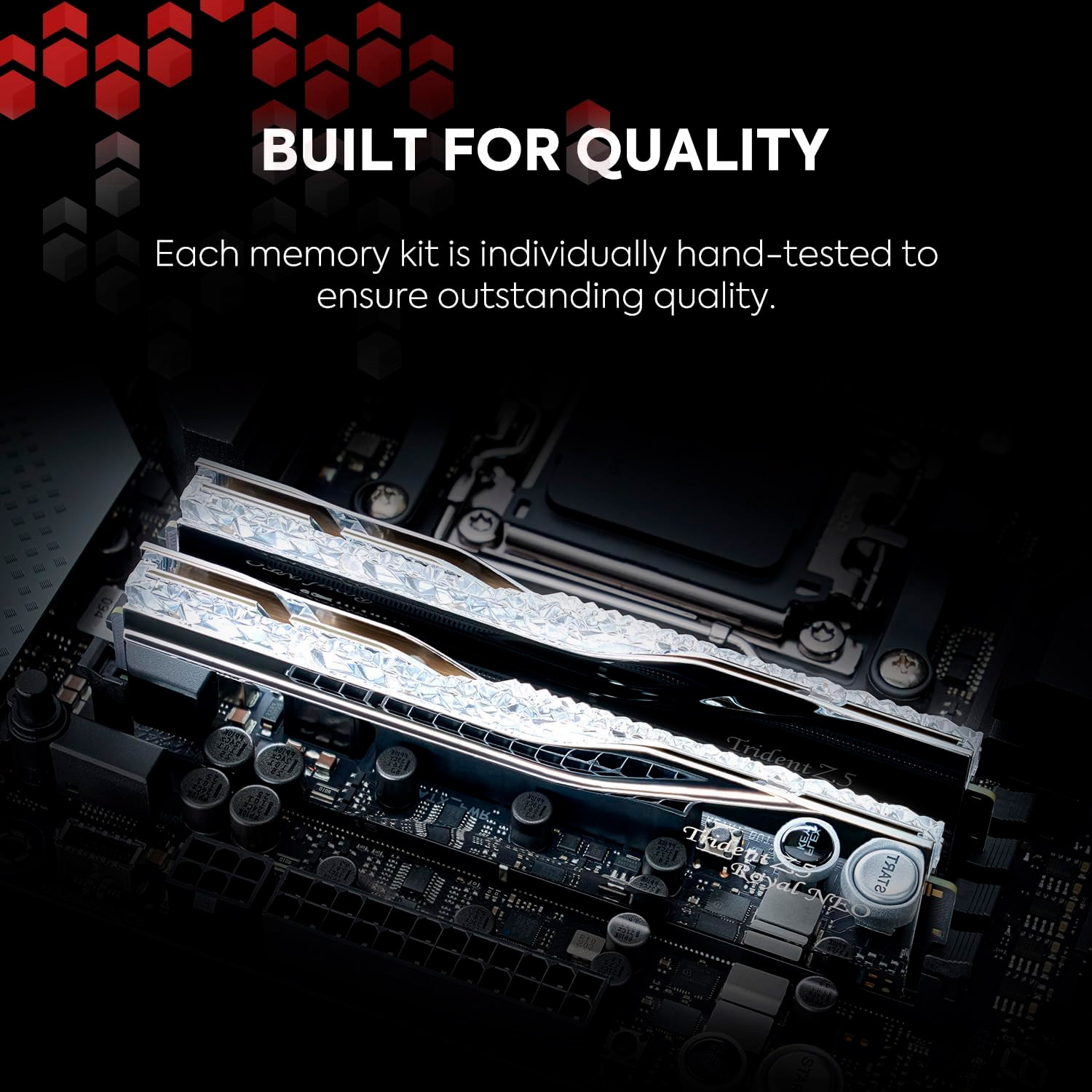 Модуль памяти G.SKILL Trident Z5 Royal Neo DDR5 6000MHz 32GB Kit 2x16GB Silver (F5-6000J2636H16GX2-TR5NS)