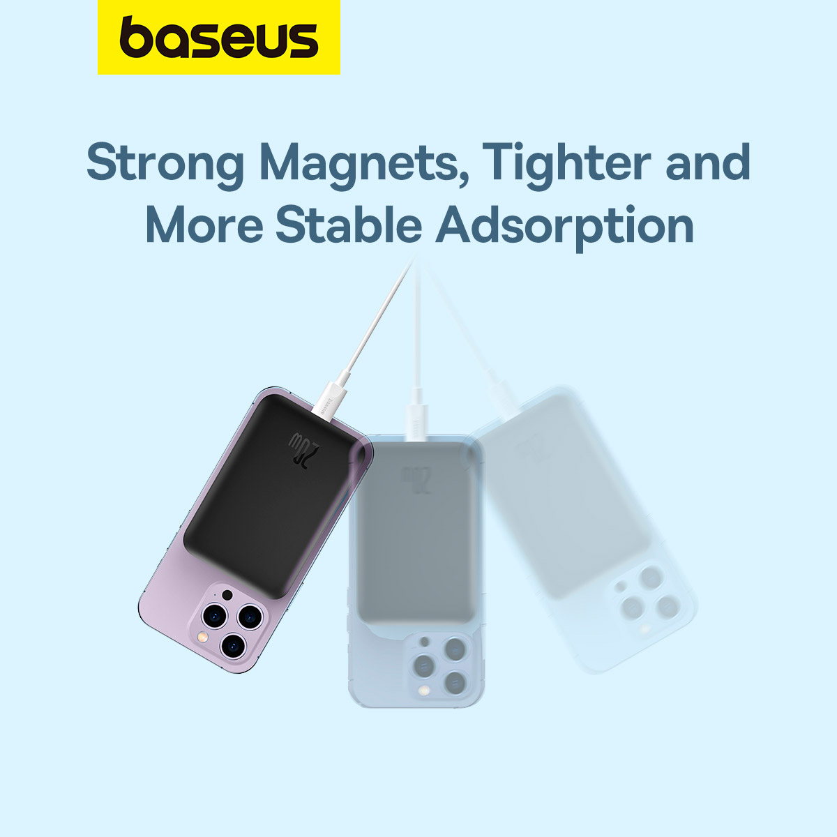 Повербанк MagSafe BASEUS Magnetic Mini Air Wireless Fast Charge 20W 6000mAh Cluster Black (P10059002113-00)