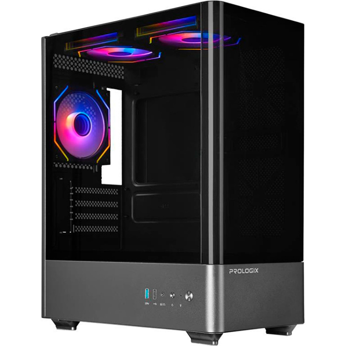 Корпус PROLOGIX Lumi GM-01AB Glass Black