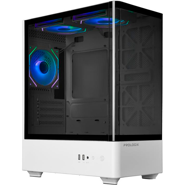 Корпус PROLOGIX Lumi GM-01AW Glass White