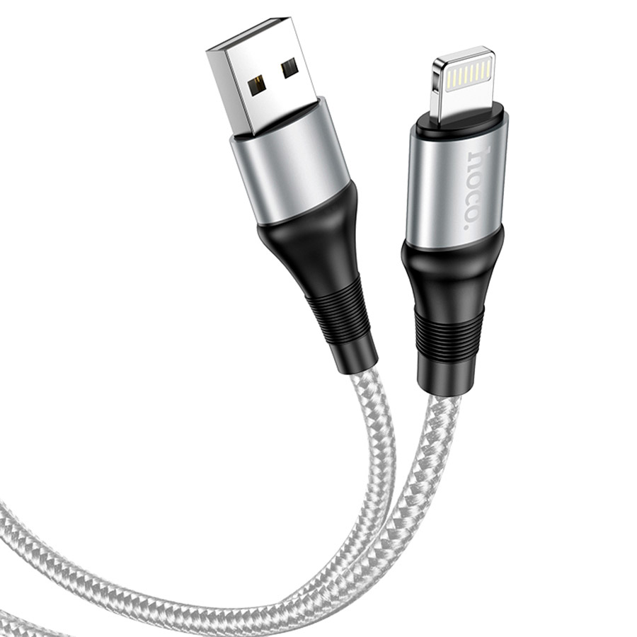 Кабель HOCO X50 Excellent USB-A to Lightning 1м Gray