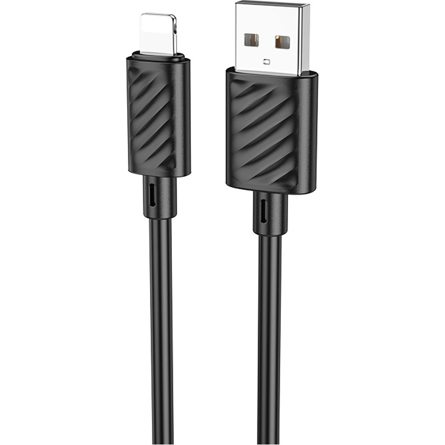 Кабель HOCO X88 Gratified USB-A to Lightning 1м Black
