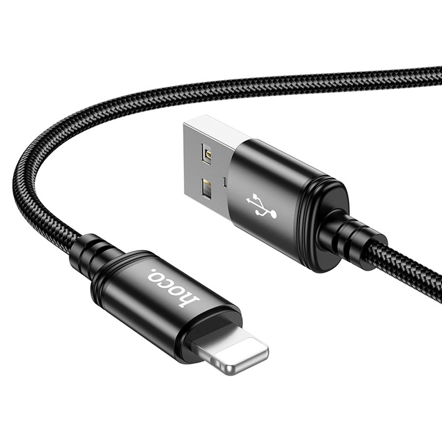 Кабель HOCO X89 Wind USB-A to Lightning 1м Black