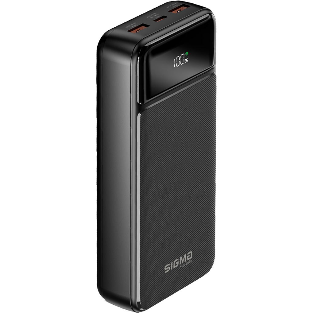 Повербанк SIGMA SI20A4QL 22.5W 20000mAh Black