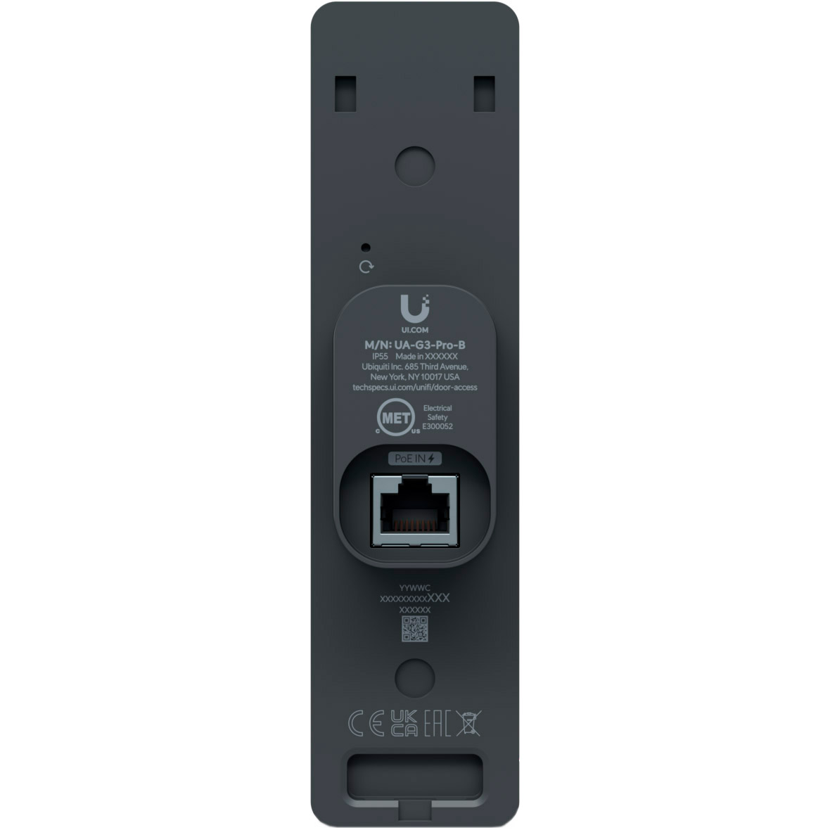 Термінал контролю доступу з функцією розпізнавання облич UBIQUITI UniFi G3 Reader Pro Black