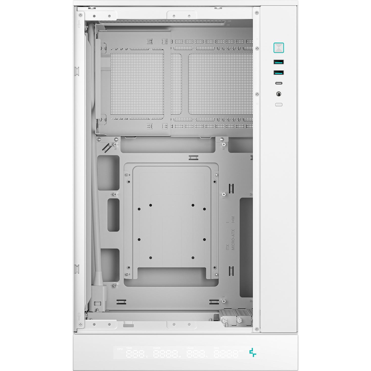 Корпус DEEPCOOL CH270 Digital White (R-CH270-WHNDM0-G-1)