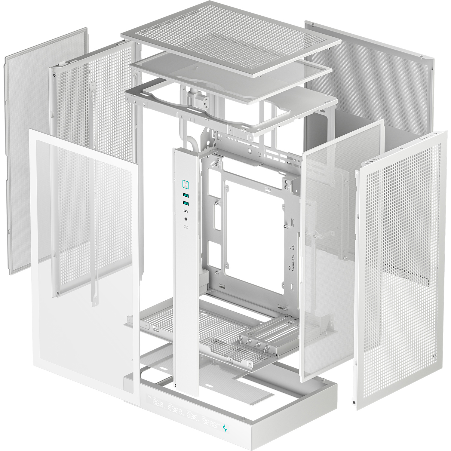 Корпус DEEPCOOL CH270 Digital White (R-CH270-WHNDM0-G-1)