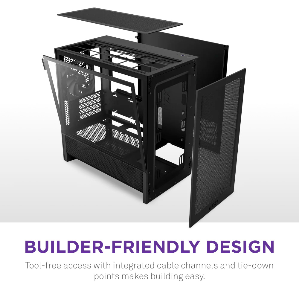 Корпус NZXT H3 Flow Black (CC-H31FB-01)