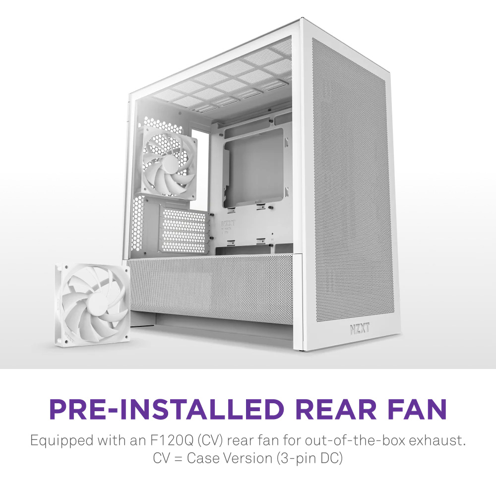 Корпус NZXT H3 Flow White (CC-H31FW-01)