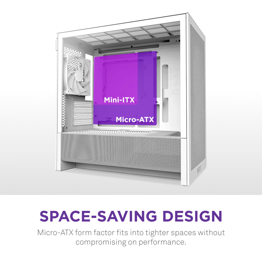 Корпус NZXT H3 Flow White (CC-H31FW-01)