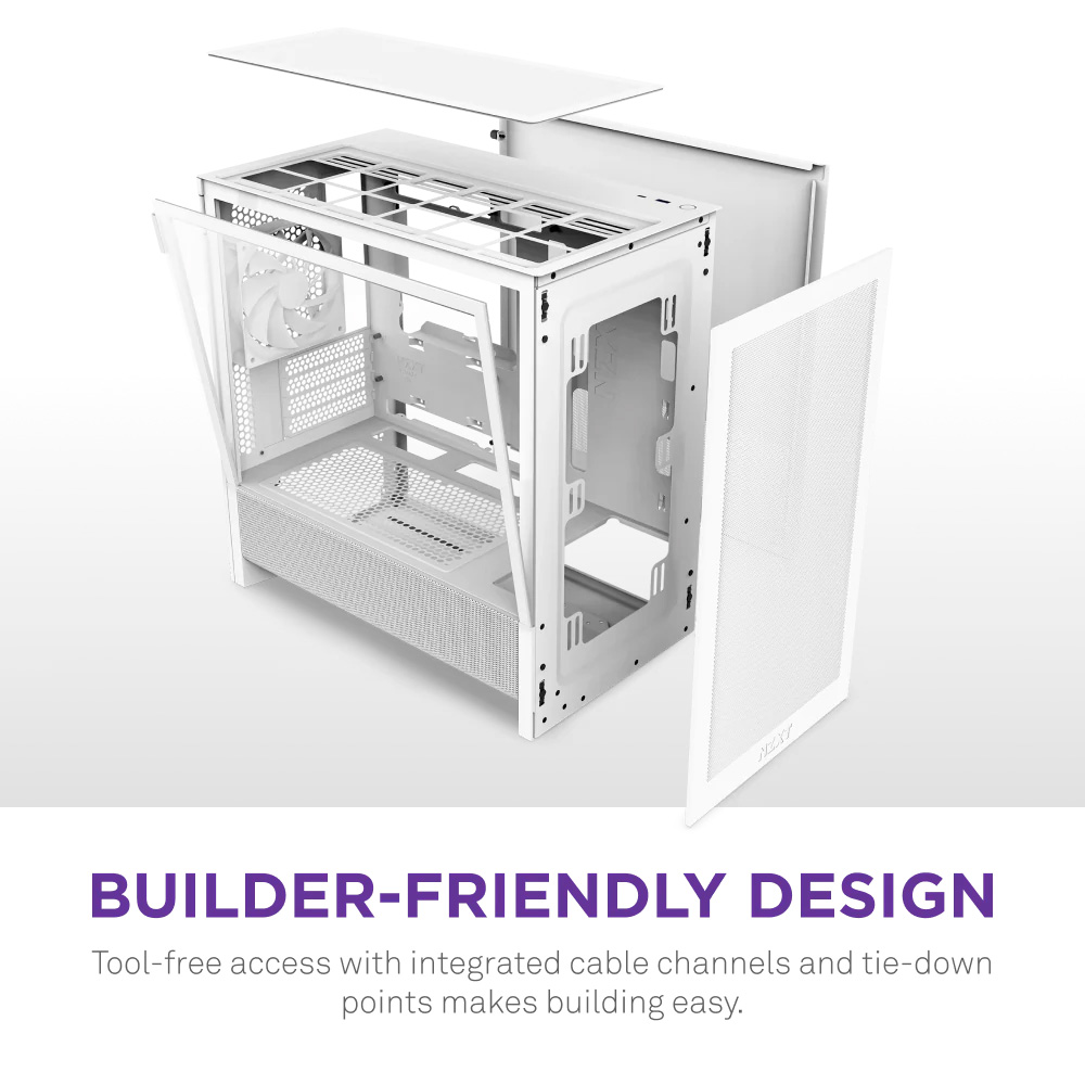 Корпус NZXT H3 Flow White (CC-H31FW-01)
