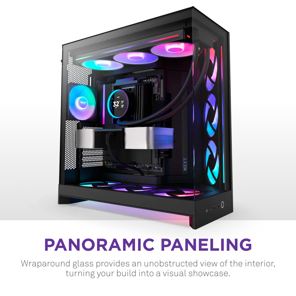 Корпус NZXT H9 Flow RGB Black (CM-H92FB-R1)