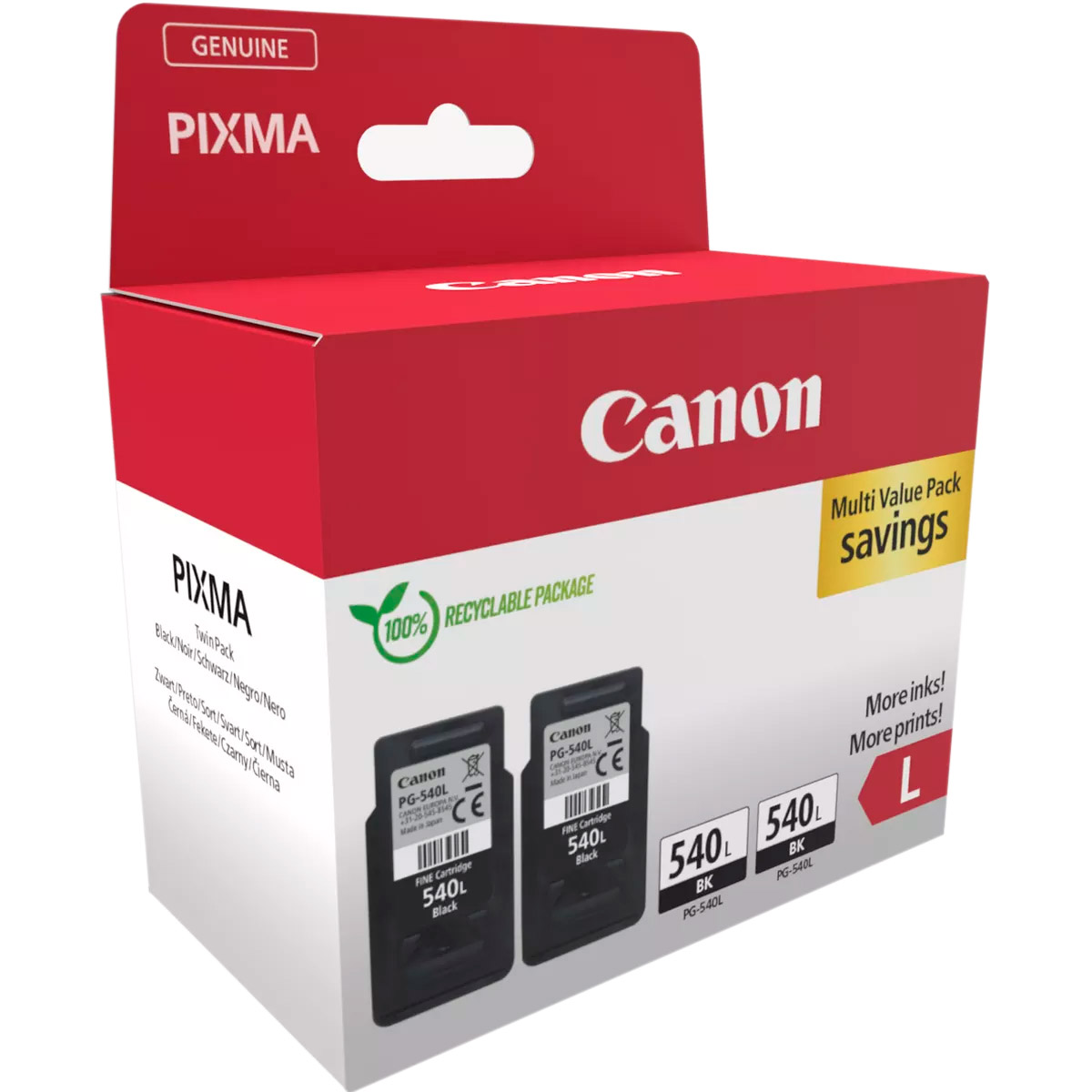 Картридж CANON PG-540L Double Pack, Black (5224B020)