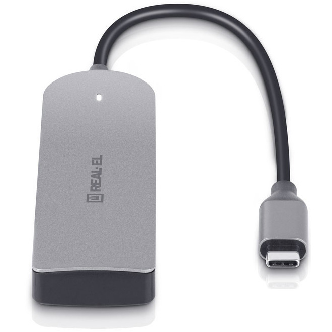 USB-хаб REAL-EL CQ-415 (EL123110001)