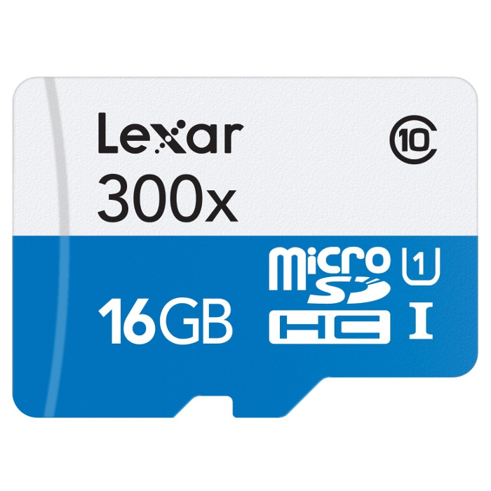 Карта пам'яті LEXAR microSDHC High Performance 16GB UHS-I Class 10 + SD-adapter (LSDMI16GBB1EU300A)