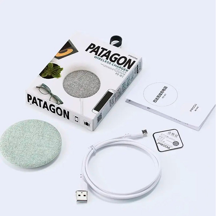 Бездротовий зарядний пристрій PRODA PD-W1 Patagon Wireless Dark Gray