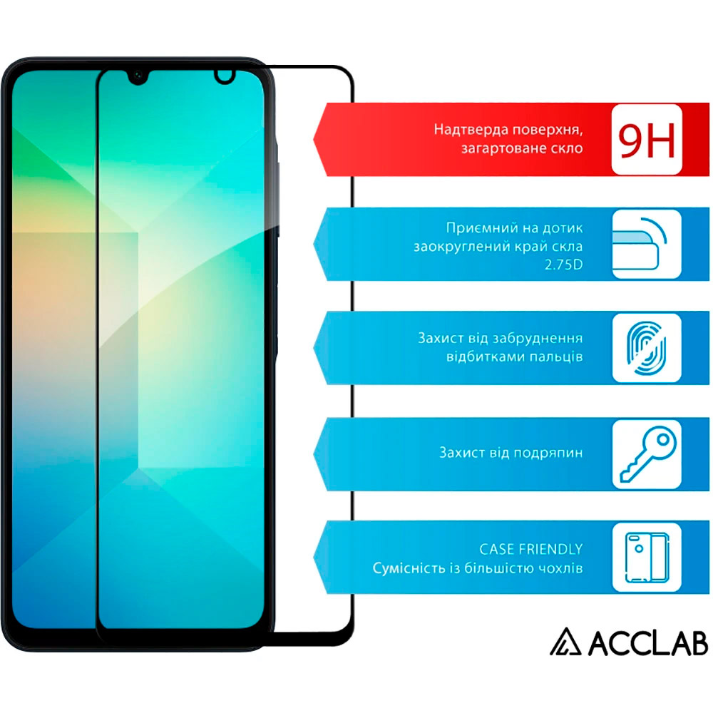 Защитное стекло ACCLAB Full Glue для Galaxy A06