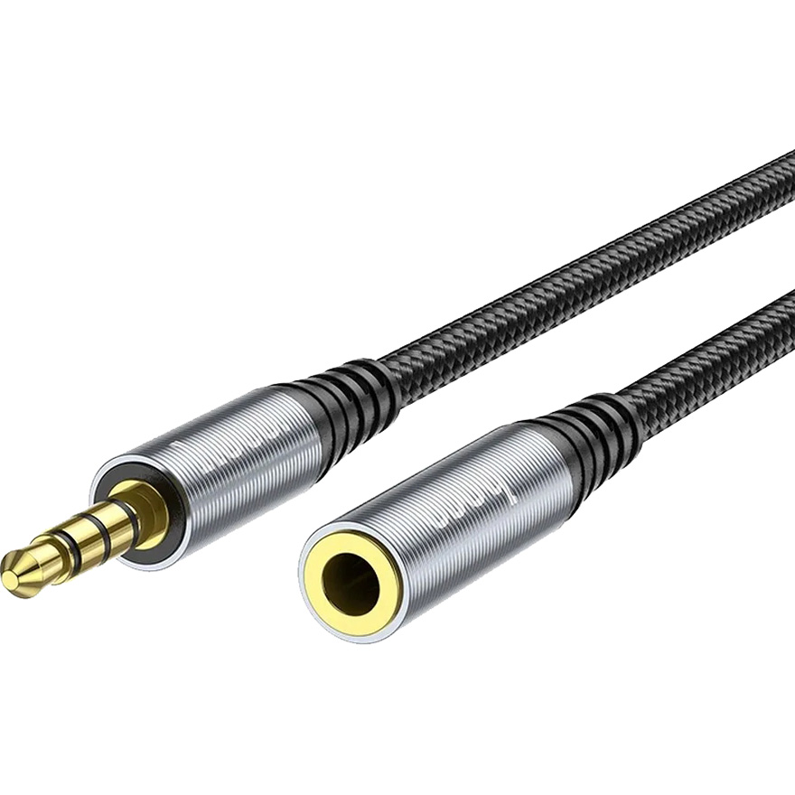 Кабель-удлинитель HOCO UPA20 mini-jack 3.5mm 1м Gray