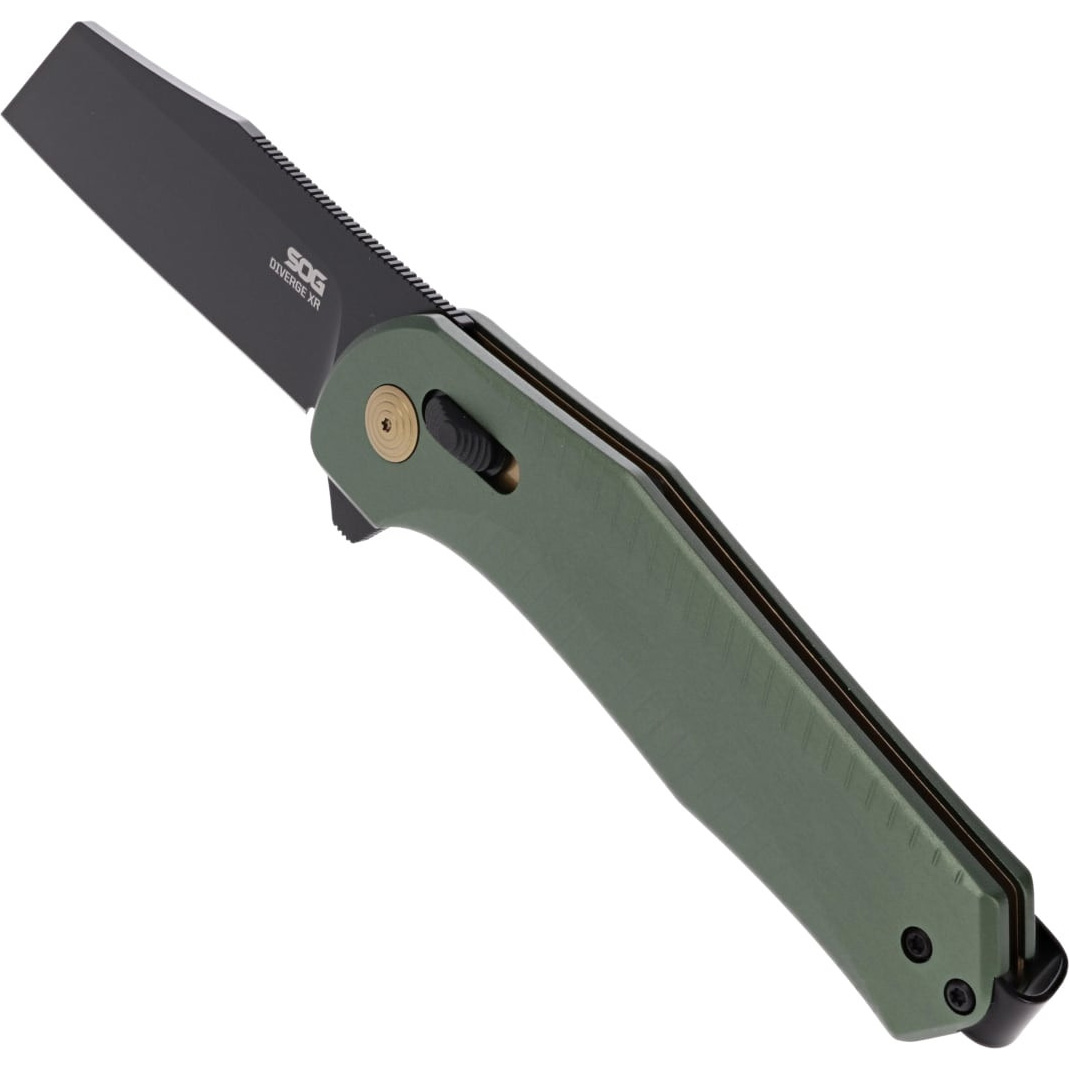 Складной нож SOG Diverge XR Sheepsfoot Forest Green/Black (12-02-03-43)