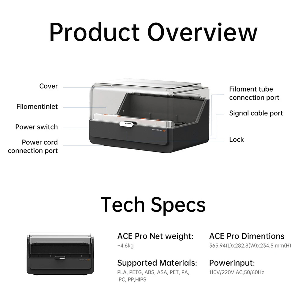Система автоматичного подавання філаменту ANYCUBIC ACE Pro