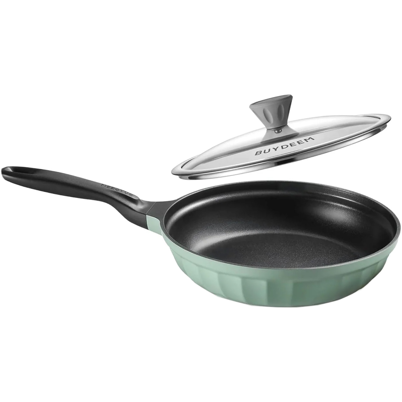 Сковорода BUYDEEM CP151 Cozy Greenish 25см з кришкою