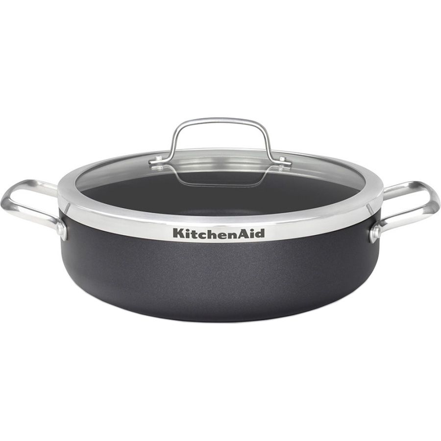 Рондель KITCHENAID Aluline 28см з кришкою (CW001978-002)