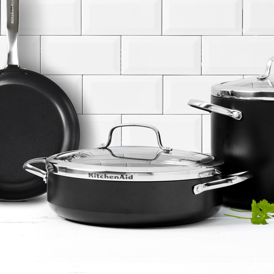 Рондель KITCHENAID Aluline 28см з кришкою (CW001978-002)