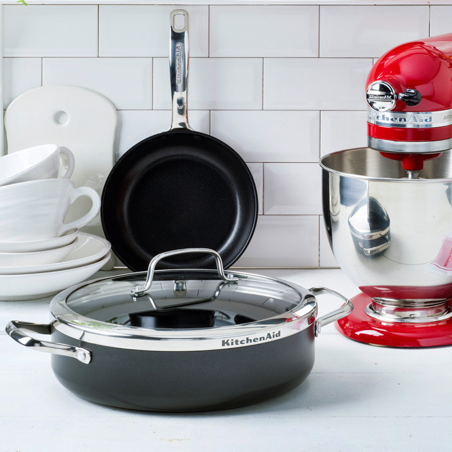 Рондель KITCHENAID Aluline 28см з кришкою (CW001978-002)