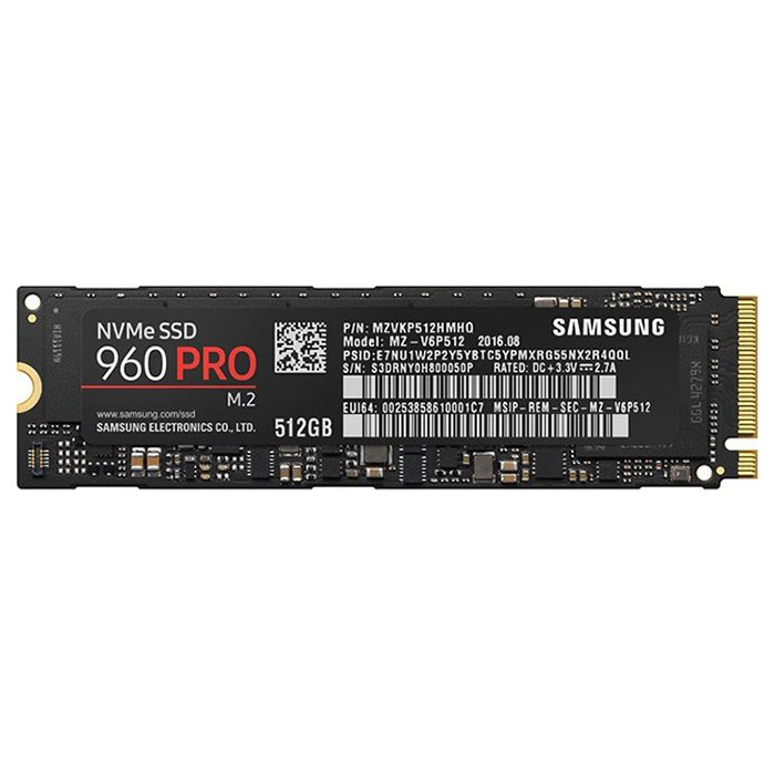 SSD диск SAMSUNG 960 Pro 512GB M.2 NVMe (MZ-V6P512BW)