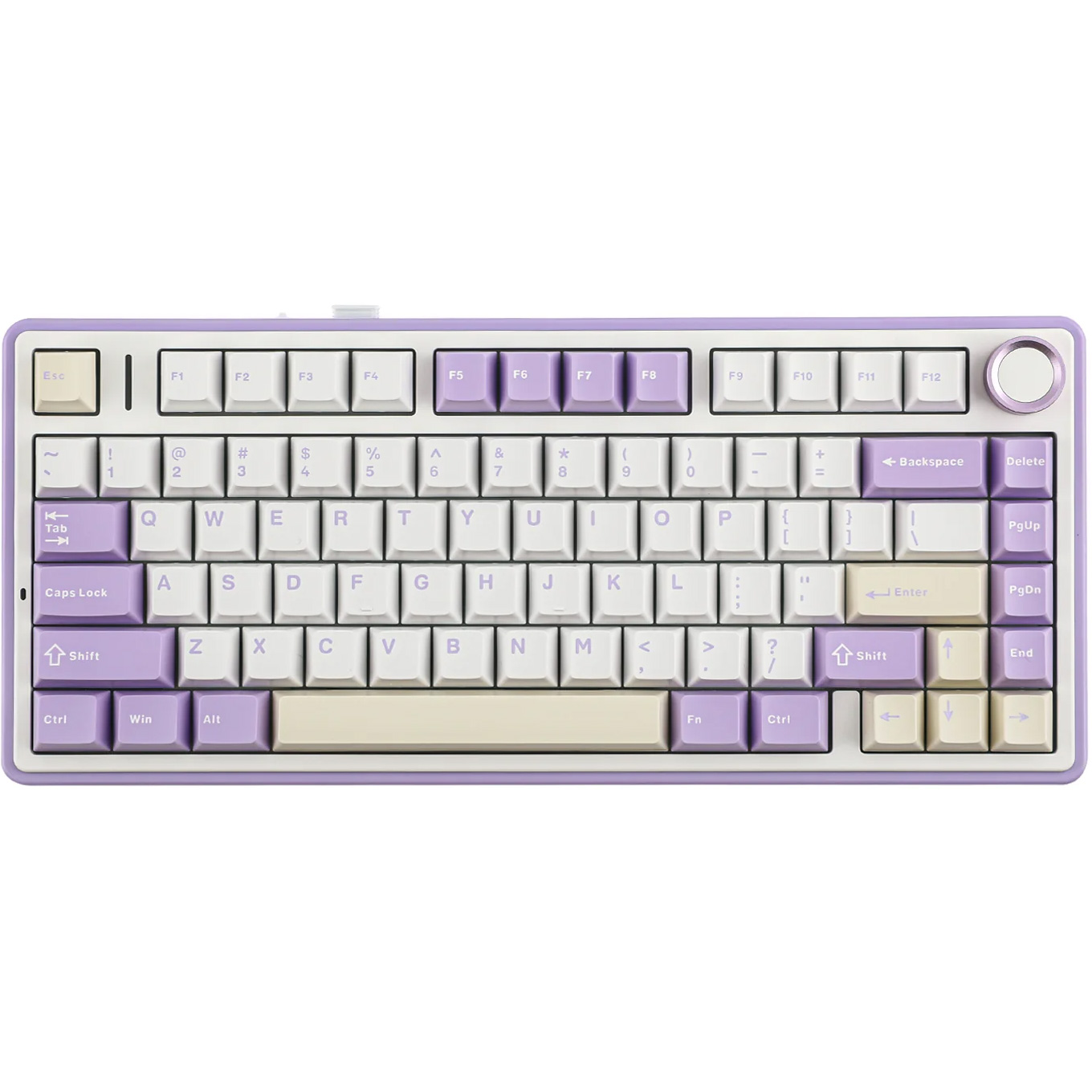 Клавіатура бездротова AULA F75 Gasket Leobog Reaper Switch Purple (6978080501479)