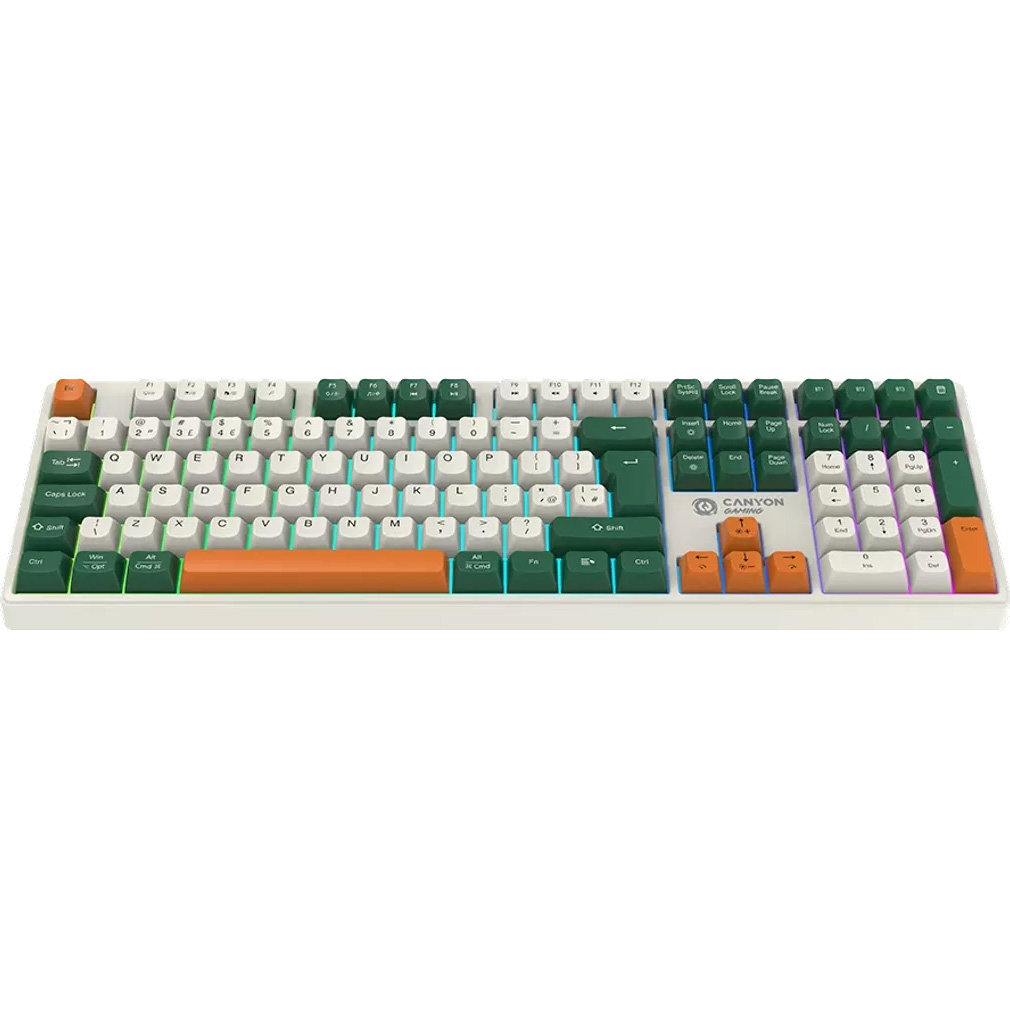Клавіатура бездротова CANYON Shadder GKW-11 White (CND-SKBW11)