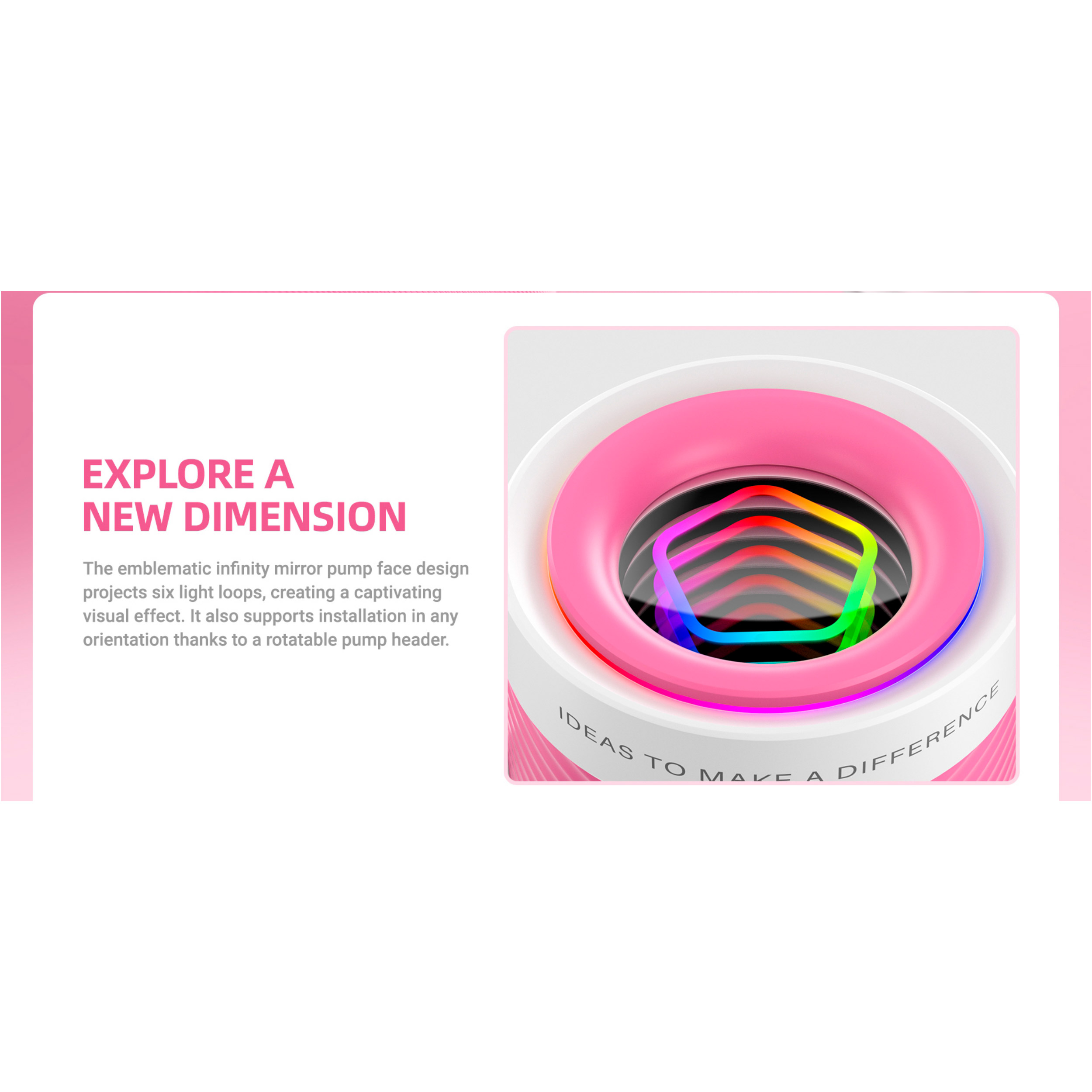 Система водяного охлаждения ID-COOLING FX360 INF Pink