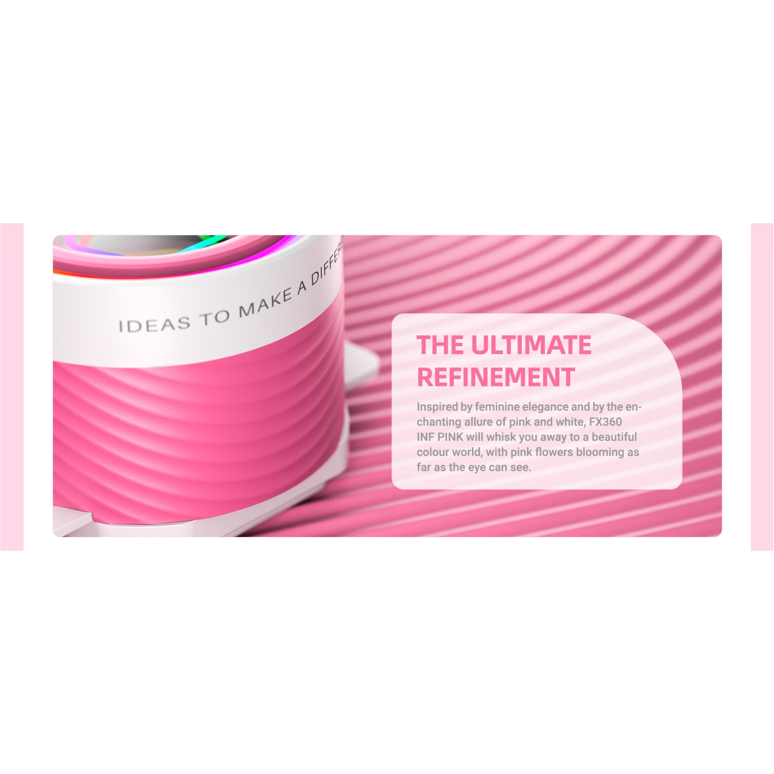 Система водяного охлаждения ID-COOLING FX360 INF Pink