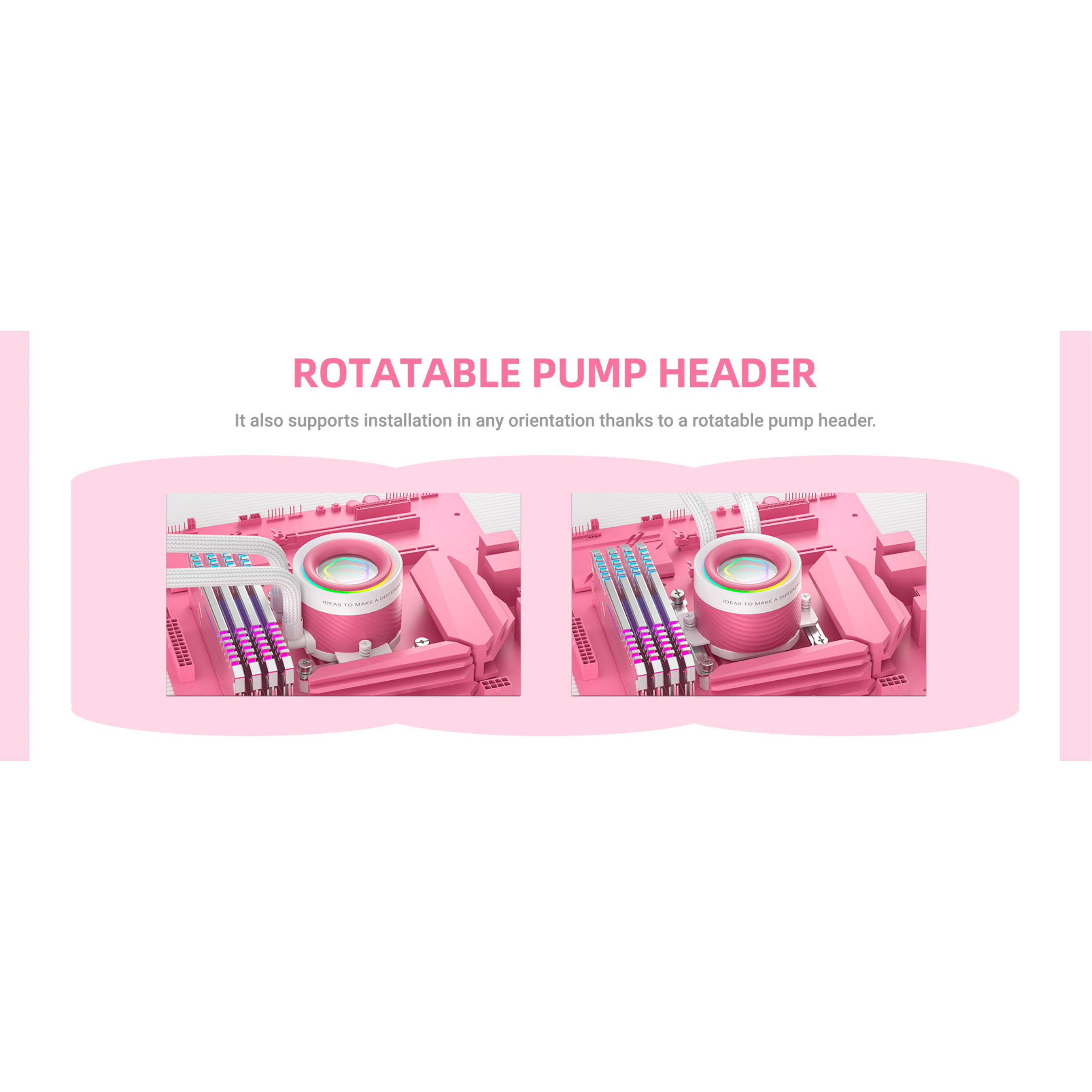 Система водяного охлаждения ID-COOLING FX360 INF Pink