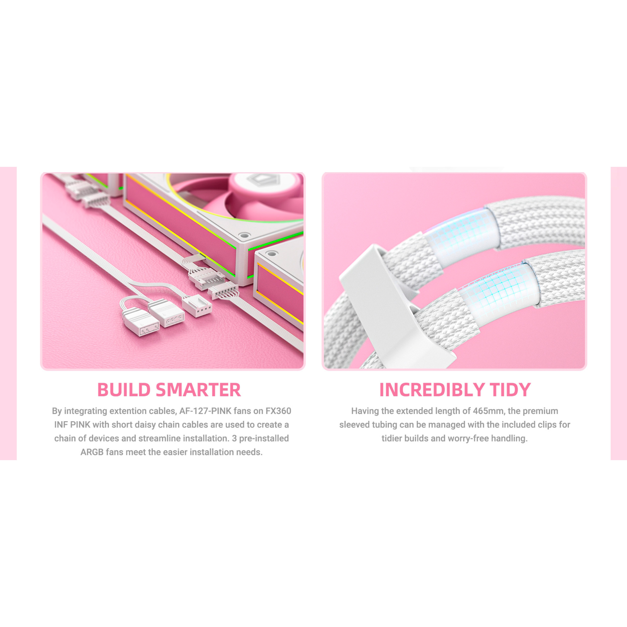 Система водяного охлаждения ID-COOLING FX360 INF Pink
