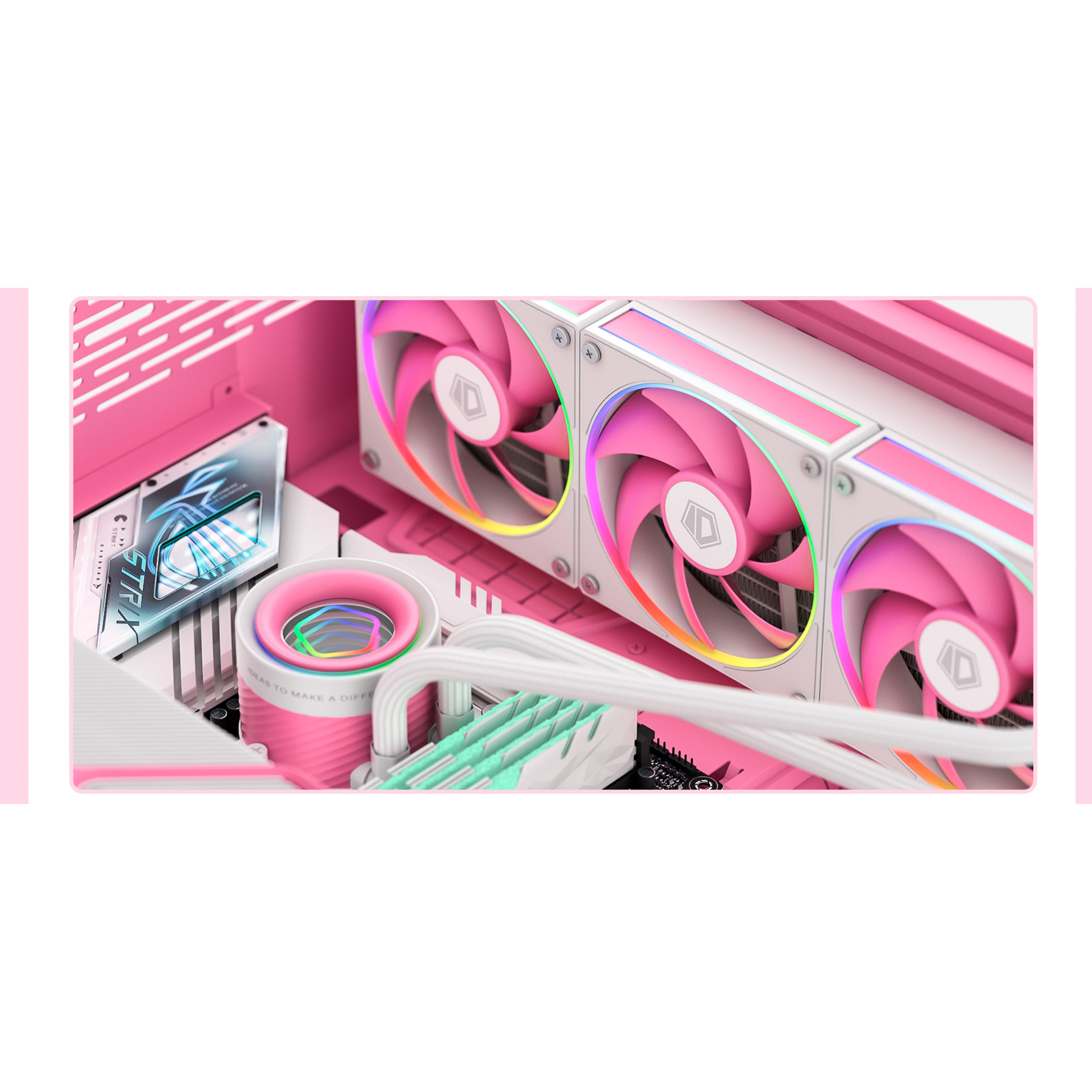 Система водяного охлаждения ID-COOLING FX360 INF Pink
