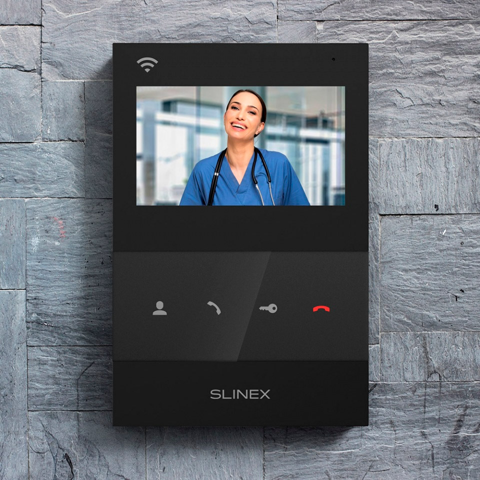 Видеодомофон SLINEX SQ-04N Cloud Black