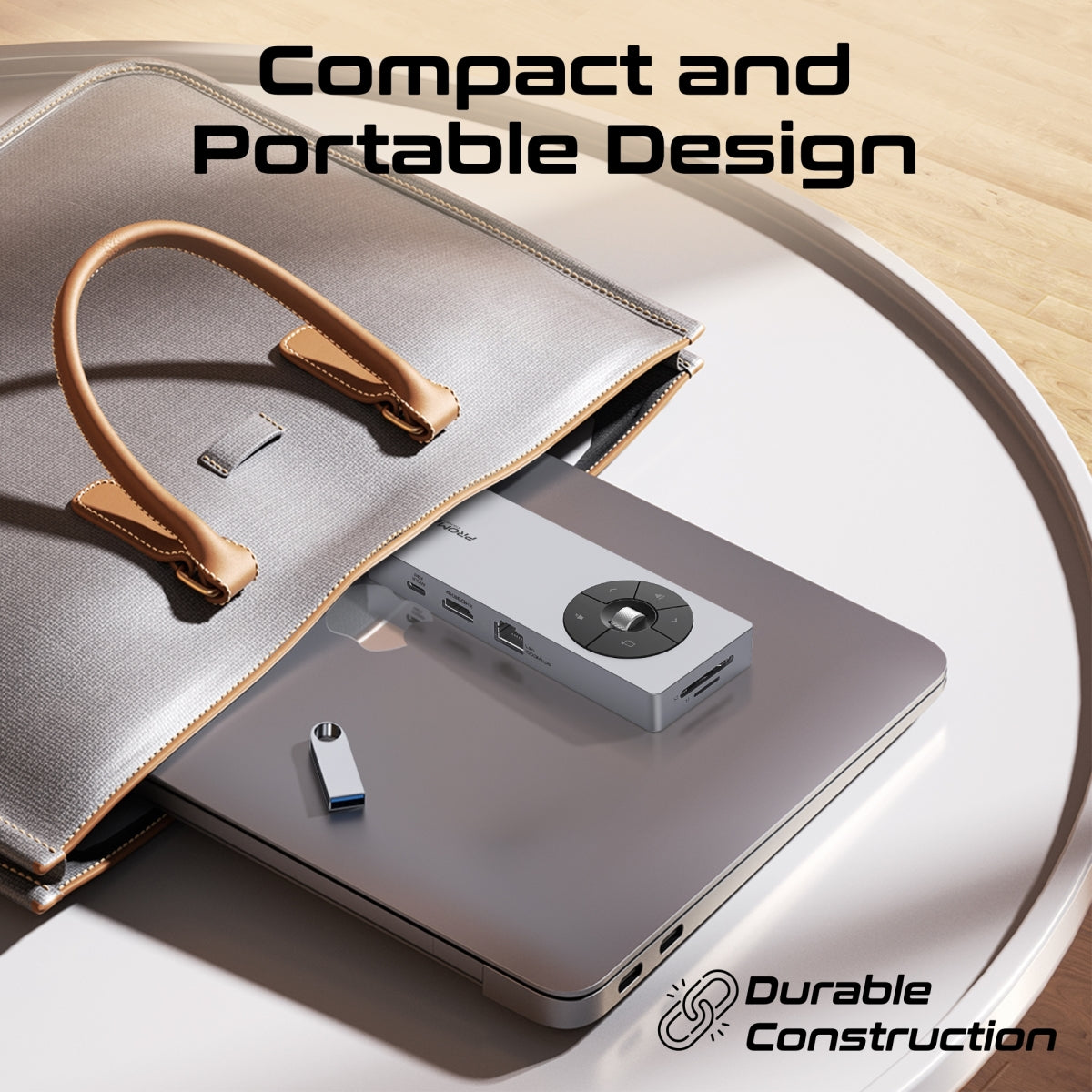 Порт-репликатор PROMATE ComandHub-Pro 14-in-1 Highspeed Multiport USB-C Hub with 100W PD Passthrough & Multimedia Controls