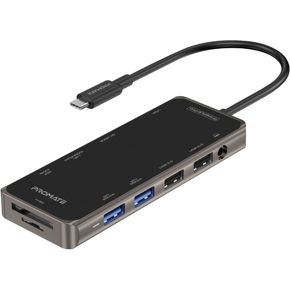 Порт-репликатор PROMATE Primehub-Pro 11-in-1 Ultra-Fast Multiport USB-C Hub with 100W Power Delivery