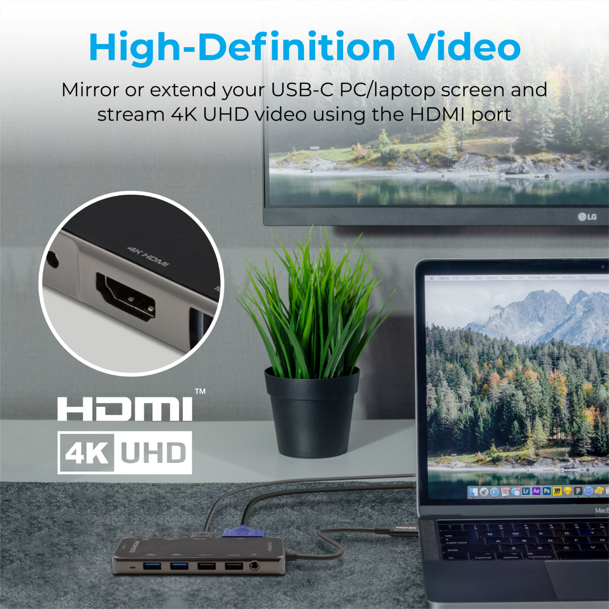 Порт-репликатор PROMATE Primehub-Pro 11-in-1 Ultra-Fast Multiport USB-C Hub with 100W Power Delivery