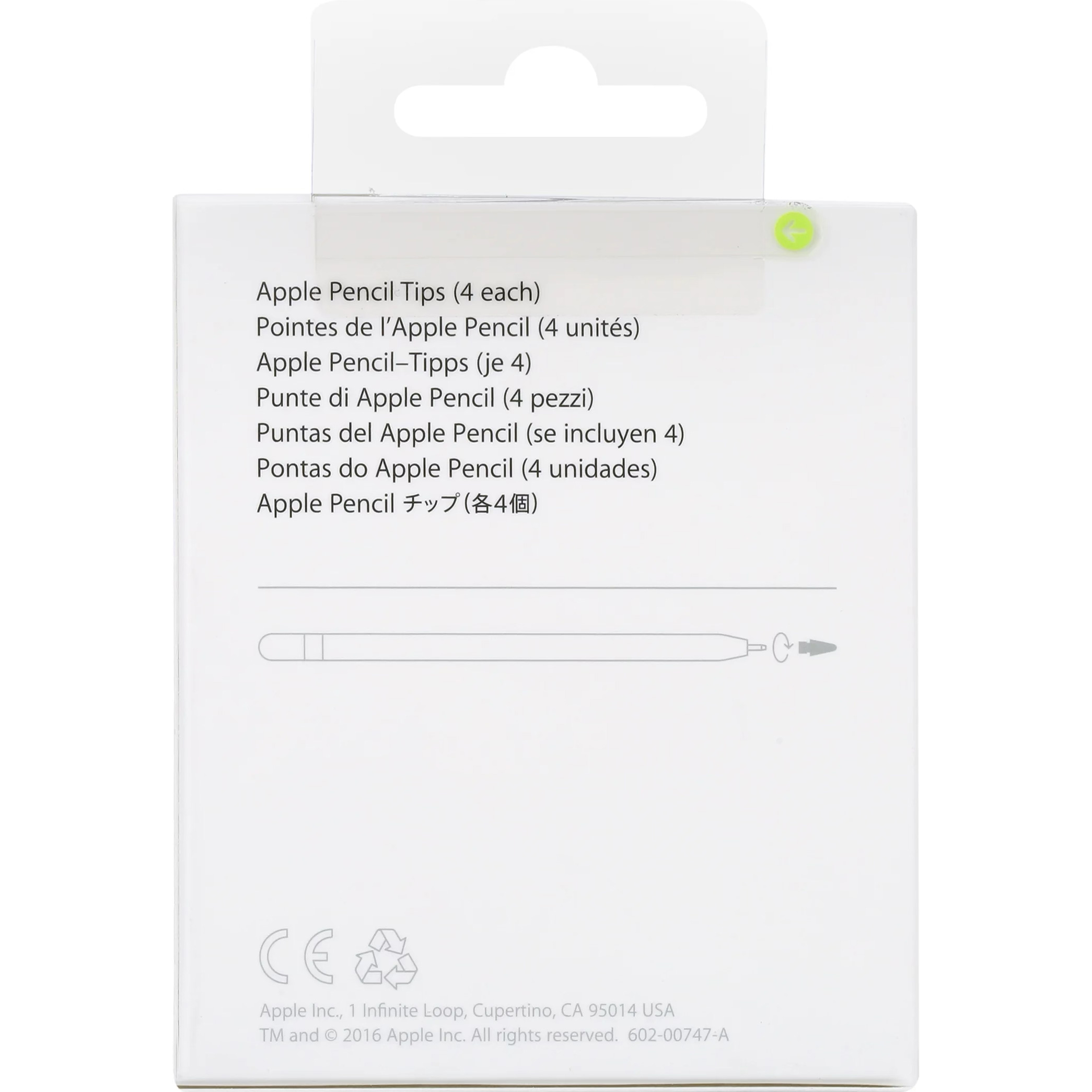 Комплект насадок для стилуса APPLE Pencil Tips (MX763ZM/A)