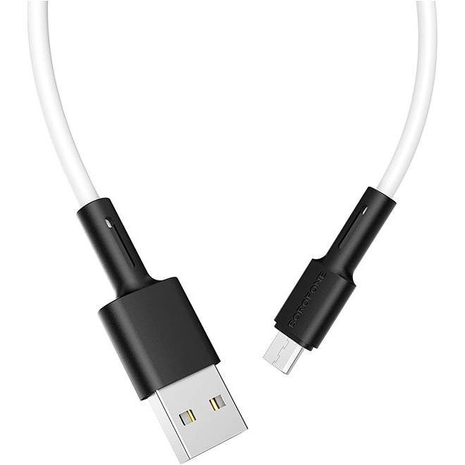 Кабель BOROFONE BX31 Soft Silicone Micro-USB 1м White