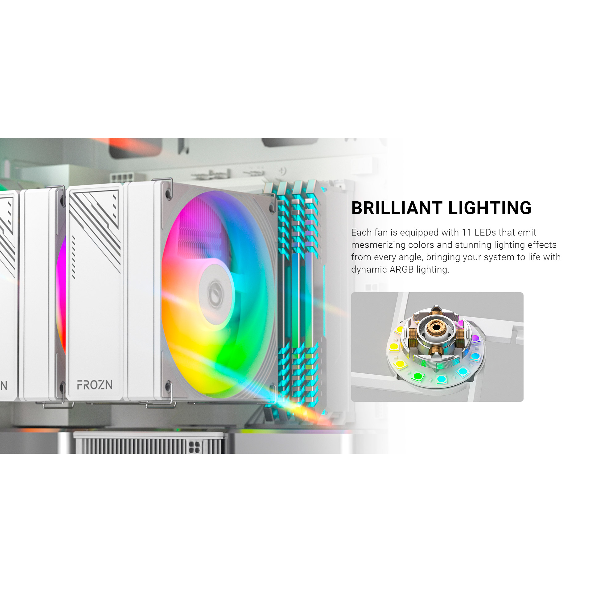 Кулер для процесора ID-COOLING Frozn A620 Pro SE ARGB Snow