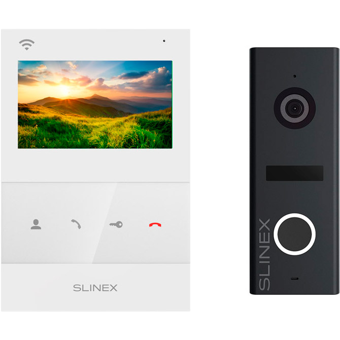 Комплект відеодомофона SLINEX SQ-04N Cloud White + ML-17HD Black