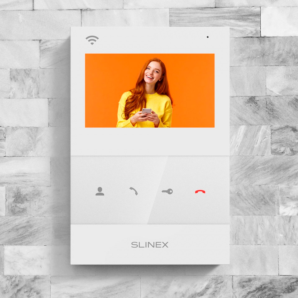 Комплект відеодомофона SLINEX SQ-04N Cloud White + ML-17HD Black