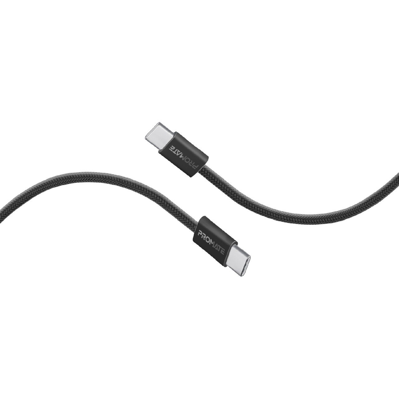 Кабель PROMATE EcoLine-CC200 USB-C to USB-C PD 60W 2м Black