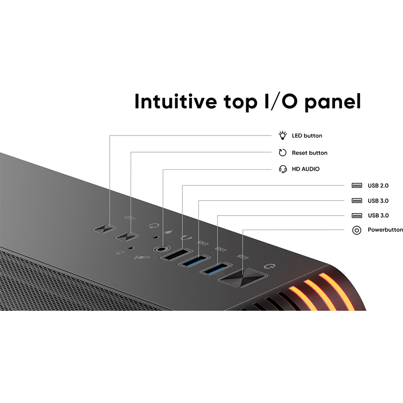Корпус 1STPLAYER VT6 Black